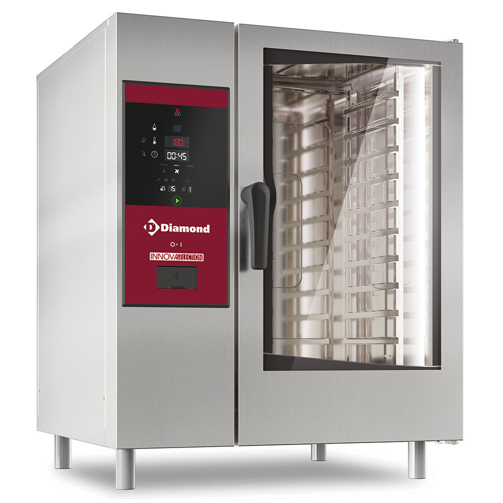 Elektro Kombidämpfer mit Direkteinspritzung und Konfektion, 10x GN 1/1 + Reinigung - SDE/XC-10