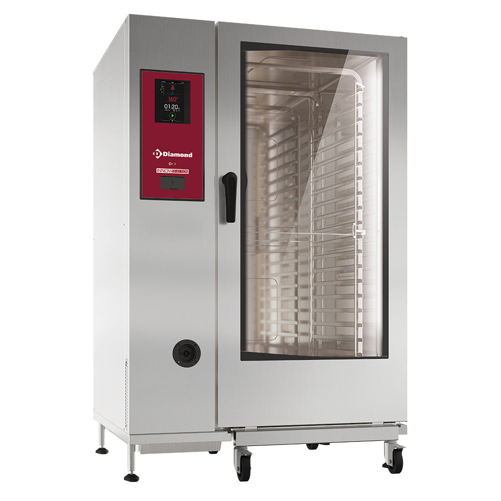 Elektro Kombidämpfer  "TOUCH" mit direkter Dampfzufuhr und Konfektionsöfen 22xGN2/1+ Reinigung - SDET/XC-22