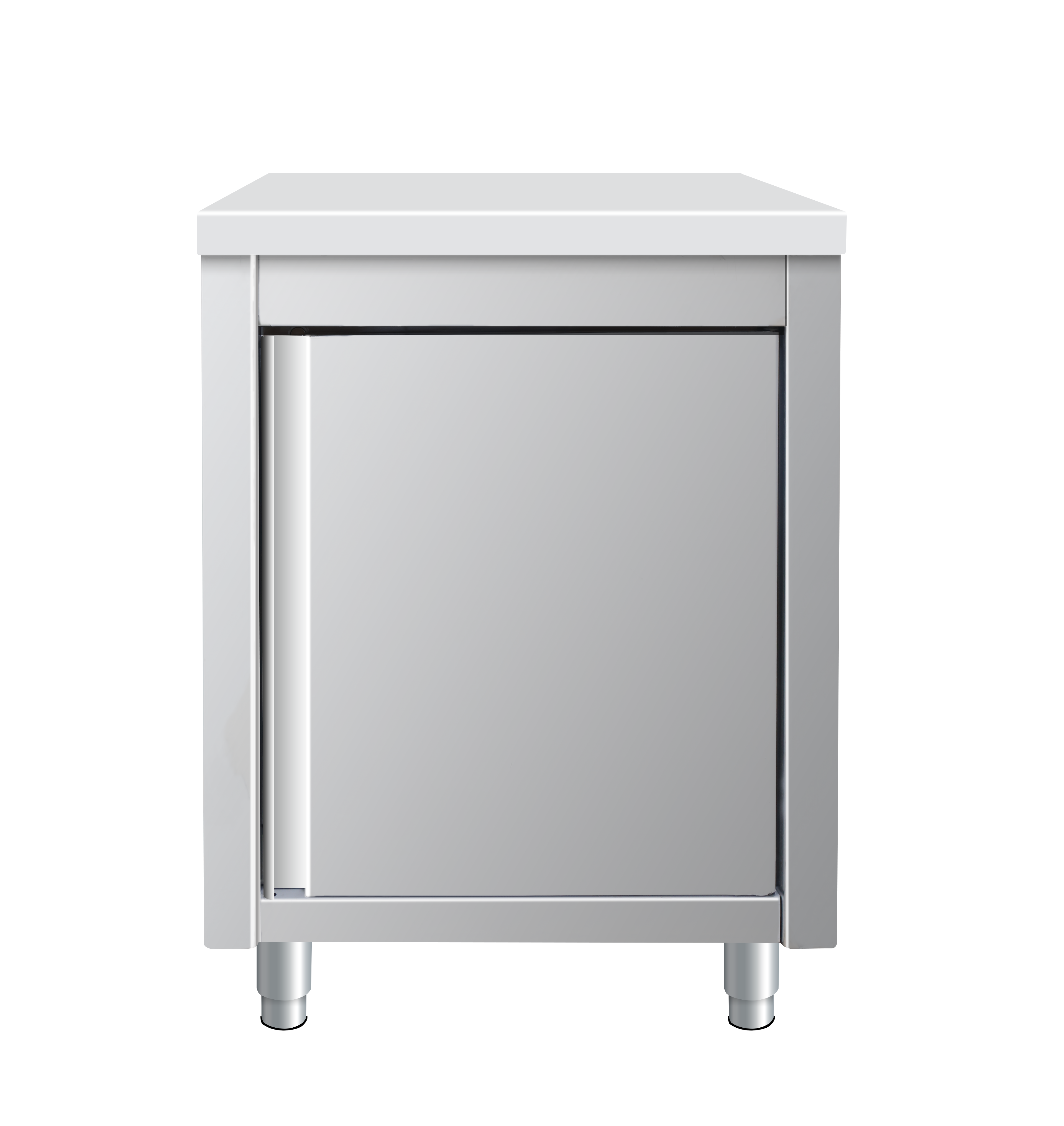 Arbeitsschrank aus Edelstahl, 60 x 70
