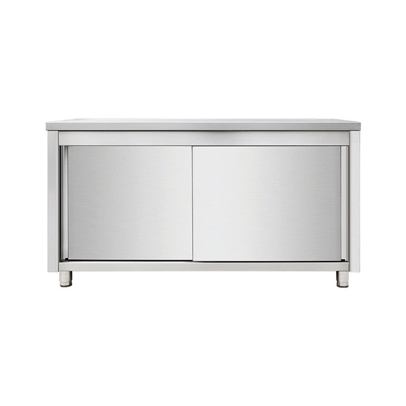 Arbeitsschrank aus Edelstahl, 80 x 70