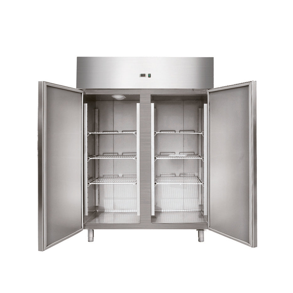 Edelstahltiefkühlschrank, Inhalt 1145 Liter