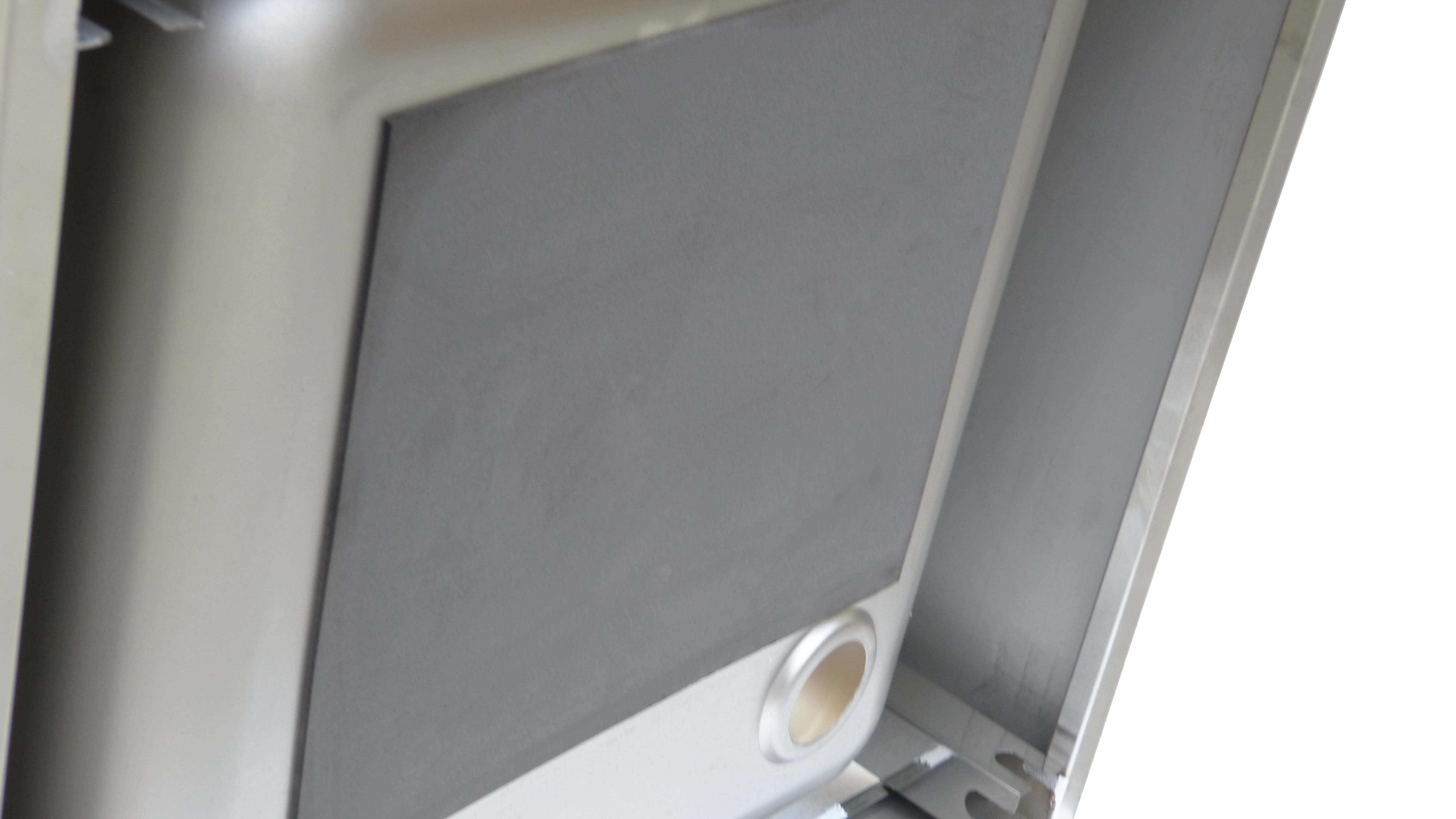 Spülcenter aus Edelstahl, zwei Becken rechts, 160 x 60