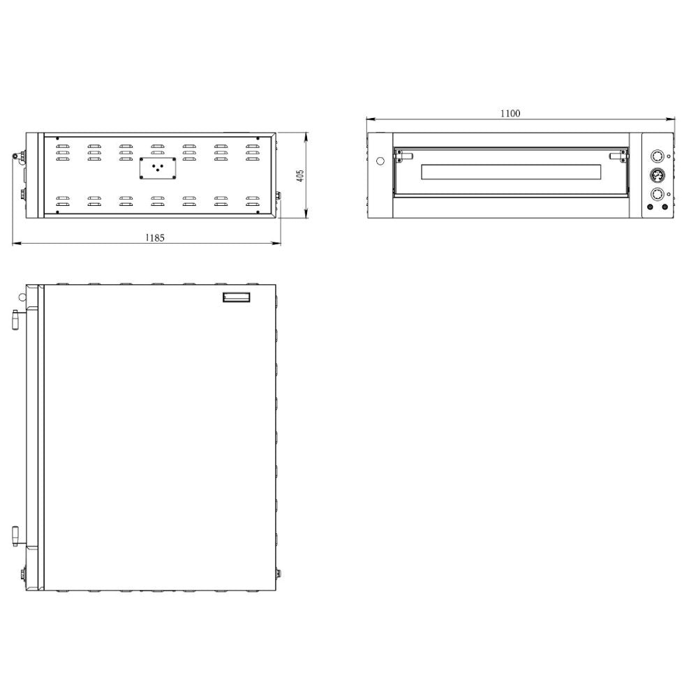 TOPLINE Elektro Pizzaofen 6 x 34 cm (tiefe Version)