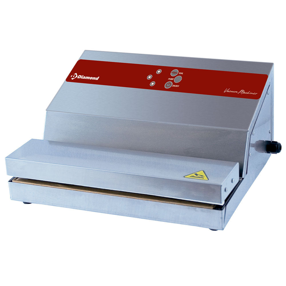 Vakuum-Maschine Edelstahl, Pumpe 16 L/Min., Schweißen 330 mm - VAX/33-L